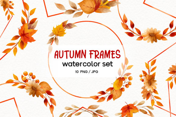 Autumn Frames Watercolor Set