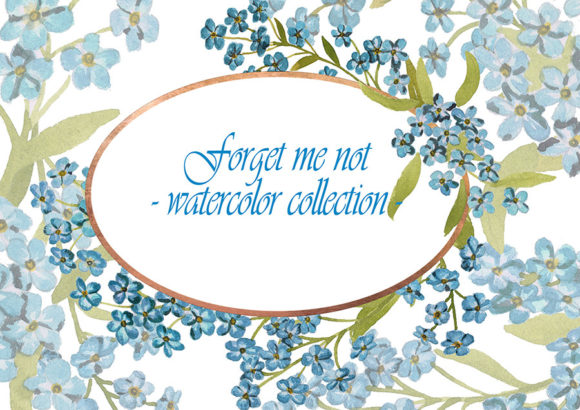 Forget Me Not - Watercolor Collection and Illustrations