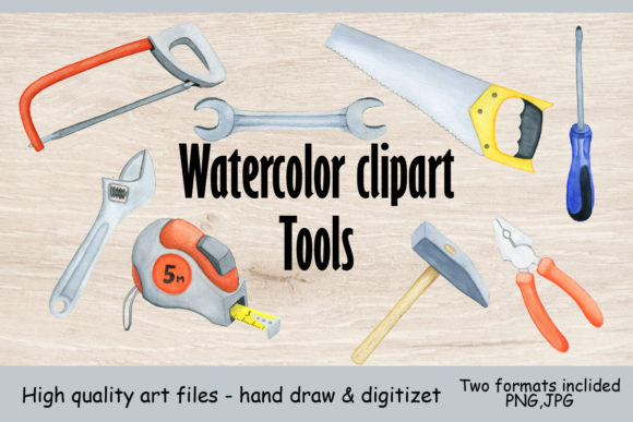 Watercolor Bundle Tools. Father’s Day Illustrations