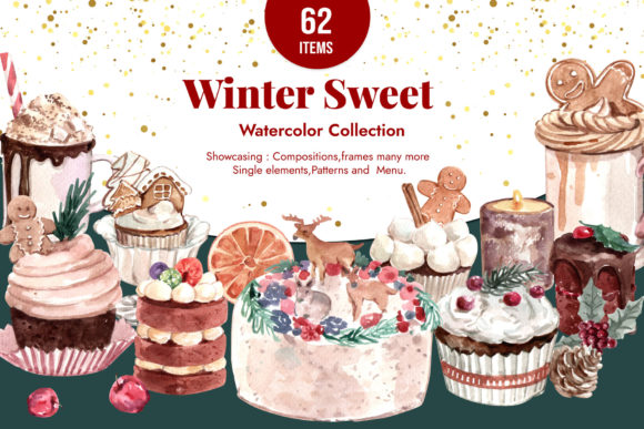 Winter Sweet Watercolor Illustrations